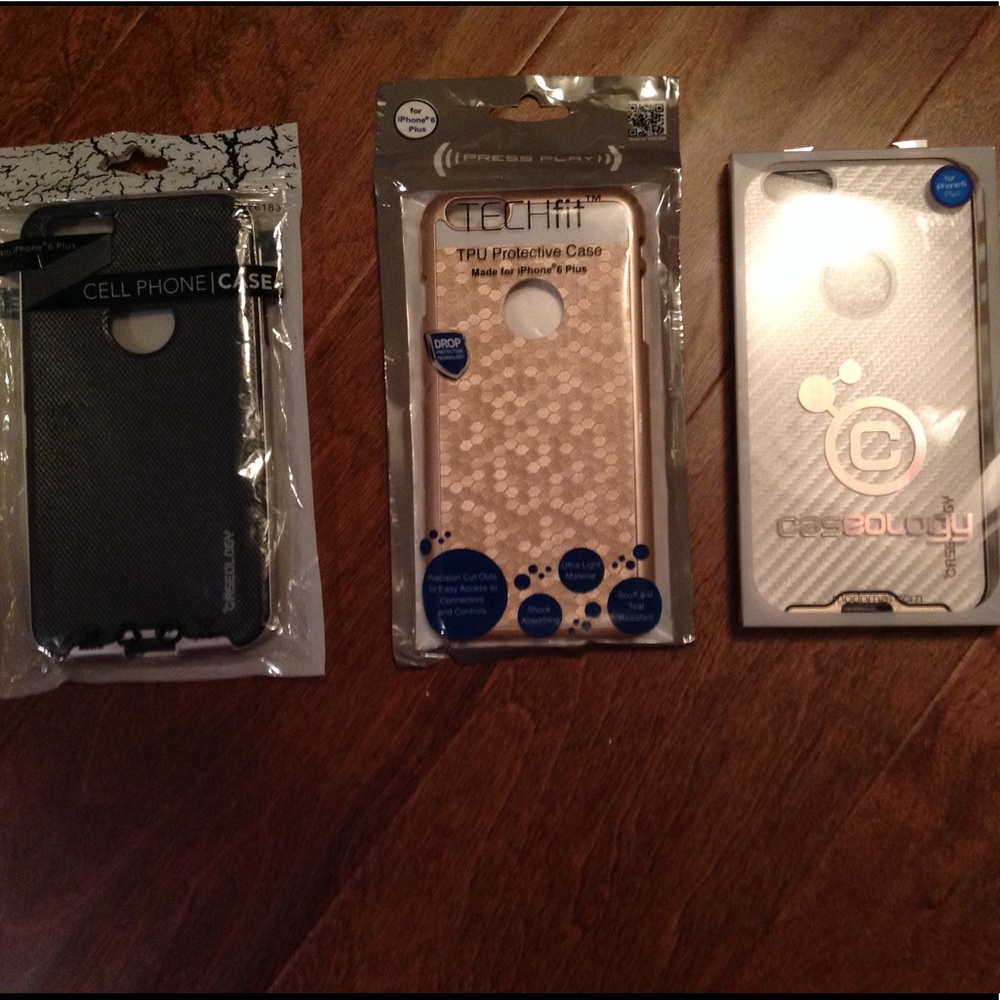 Bundle of 3 iPhone 6+ Cases: Caseology & TechFit